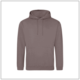 Uniseks College hoodie JH001 Mocha Brown - BBshirts.nl