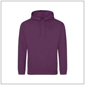 College Hoodie JH001 Plum - BBshirts.nl