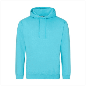 Turquoise Surf College Hoodie JH001 - BBshirts.nl