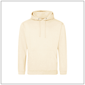 College hoodie JH001 Vanilla Milkshake met uniseks pasvorm