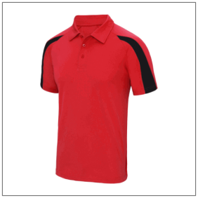 dri-fit contrast heren JC043 - Fire red Jet black.