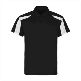 Contast Cool Polo JC043 - Jet black - Arctic White.