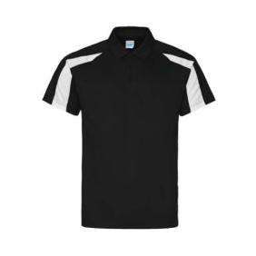 Contast Cool Polo JC043 - Jet black - Arctic White.