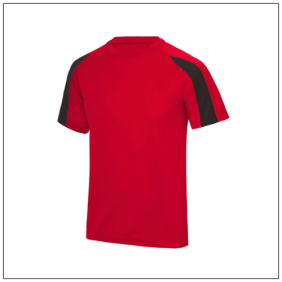 Contrast Cool T JC003 Fire Red - Jet Black.