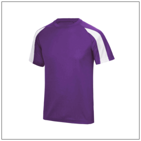 Contrast Cool T Purple - Arctic White.