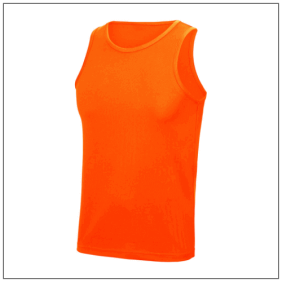 Dri-Fit heren singlet jc007,- Electric Orange
