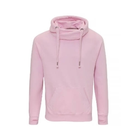 Cross Neck Hoodie JH021 Baby Pink