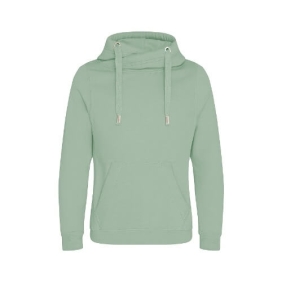 Cross Neck Hoodie JH021 Dusty Green