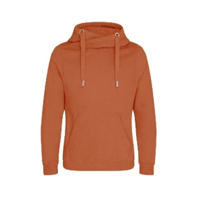 Cross Neck Hoodie JH021 Ginger Biscuit