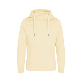 Cross Neck Hoodie JH021 - Vanilla Milkshake