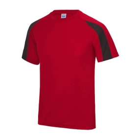 Dri-Fit kids Contrast Cool-T Fire red-Jet black