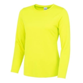 DriFfit-Girlie Longsleeve Electric-yellow-jc012