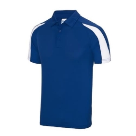 Contrast Cool Polo JC043 - Royal blue Arctic white..