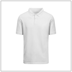 Etosha Organic Poloshirt EA011 van AWDis Ecologie in wit – uniseks polo van 100% biologisch katoen.