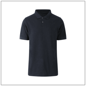 Etosha Organic Poloshirt EA011 van AWDis Ecologie in zwart – uniseks polo van 100% biologisch katoen.