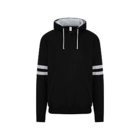Game Day hoodie JH103 - Deep black / Heather grey