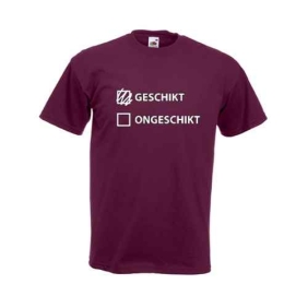 geschikt ongeschikt t-shirt