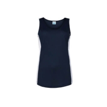 Dri-Fit contrast dames singlet French Navy Arctic White