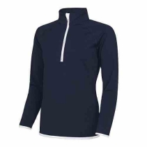 girlie cool zip sweat JC036 french navy-white