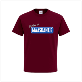 Groetjes uit Maaskantje bedrukt op een t-shirt