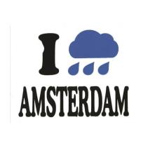 Amsterdam regen t shirt