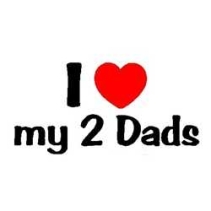 i love my 2 dads baby t-shit