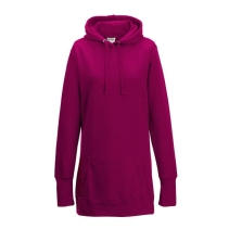 Girlie Longline hoodie JH005 Hot-pink