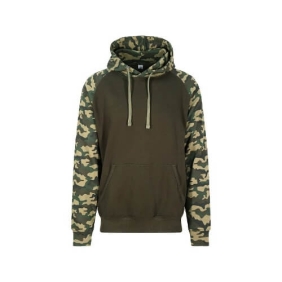 Baseball camouflage hoodie JH009 Solid Green - Green Camo