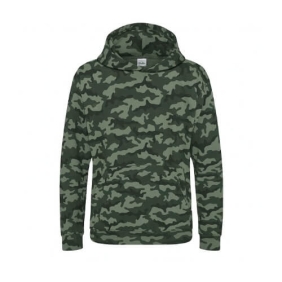 Kids Camo Hoodie JH014 Green Camo