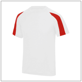 Kids Cool T - Arctic white-Fire red jc003j