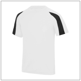 Kids contrast Cool T - Arctic white-Jet black.