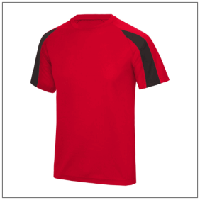 Kids Contrast Cool T Fire red-Jet black