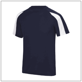 Kids Contrast Cool T JC003J - French navy-Arctic white.