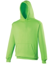 Fluor groene kinder hoodie JH004J