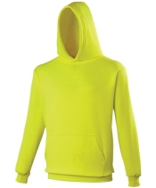 Fluor gele kinder hoodie JH004J