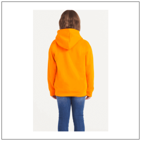 Kids Electric Hoodie JH004J in de kleur Electric orange - model