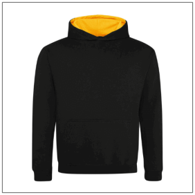 kids Barsity hoodie JH003J Jet black - Gold
