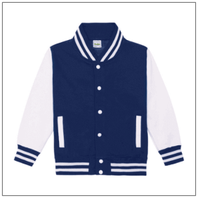 AWDis Kids Varsity Jacket JH043J | BBshirts Kleuren Oxford navy-White