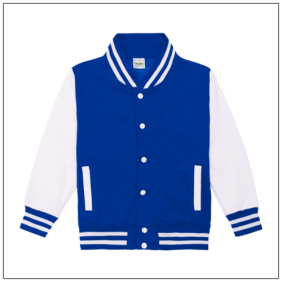 AWDis Kids Varsity Jacket JH043J | BBshirts Kleuren Royal blue-White