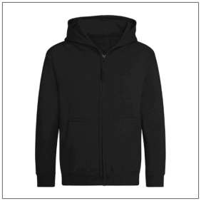 AWDis Kids Zoodie JH050J - Deep Black.