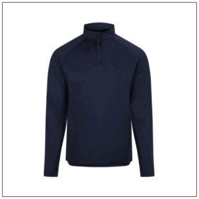 Lightweight Active 1/4 Zip JC230 -French navy.