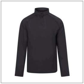 Lightweight Active 1/4 Zip JC230 -Jet Black.
