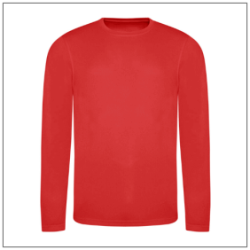 Long Sleeve Cool T JC002 - Fire red.