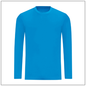 Long Sleeve Cool T JC002 - Sapphire Blue.