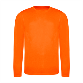 Long Sleeve Cool T JC002 - Electric orange.