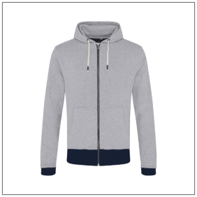 Okavango Sustainable Zoodie EA051 Heather grey-Navy.