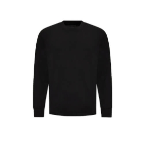 Oversize 100 Long Sleeve T JT019 Jet black.