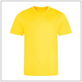 Recycled Cool T - JC201. Kleuren Sun yellow