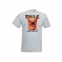 Smile t-shirt van 100% katoen.