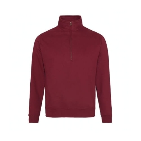 Sophomore 1/4 Zip Sweaters JH046. Kleuren Burgundy